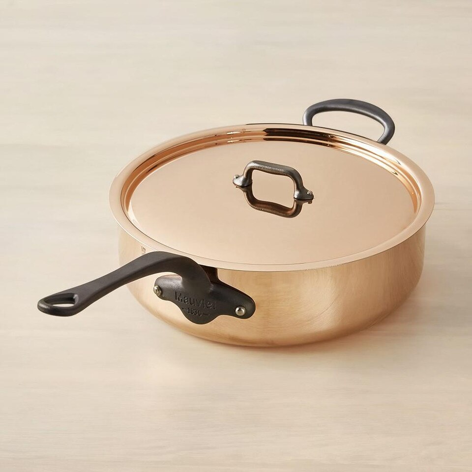 Mauviel M250C Copper Sauté Pan with Lid, 5 L Williams Sonoma AU